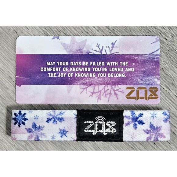 ZOX "COMFORT & JOY" #1634 ADVENT DAY 4 NEW MED INTERACTIVE SNOWFLAKE WRISTBAND - Picture 5 of 12